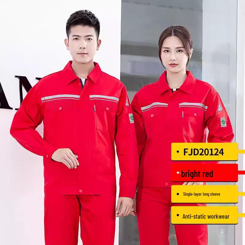 China Erdöl Arbeitskleidung: Herren- & Damen-Frühlings-/Herbst-Antistatik-Baumwolljacke für Tankstellenmitarbeiter