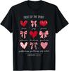 Fruit of The Spirit Christian Hearts Galatians 522-23 T Shirt