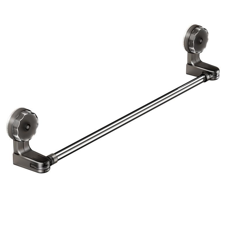 43-67cm Retractable Suction Cup Wall Towel Rack No Drilling Single Rod Towel Holder Kitchen Bathroom Organizer Shelf Accessories