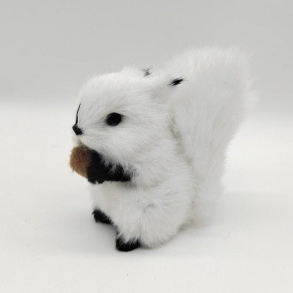 White Belly Squirrel Plush Toy Big Tail Squirrel Stuffed Plushie Doll  Kids Gifts