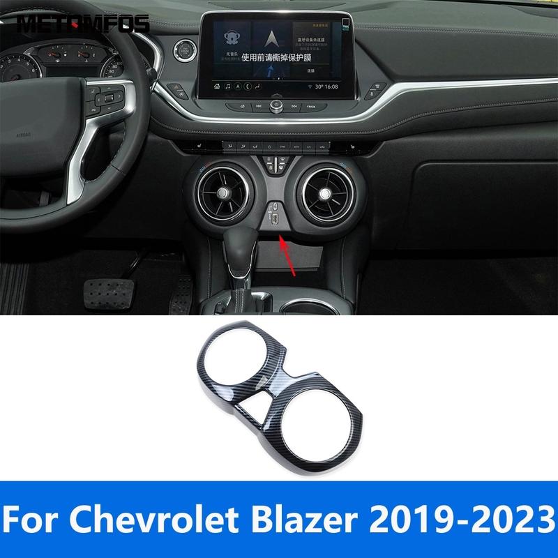 Center Console Air Condition Vent Outlet Cover Trim For Chevrolet Blazer -   Carbon Fiber Interior Accessories