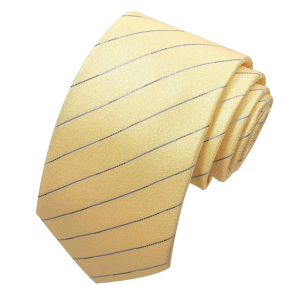 Spring/Summer Blue Series Men's Yarn-Dyed Jacquard Tie - British Style, Hand-Tied, Business Fashion