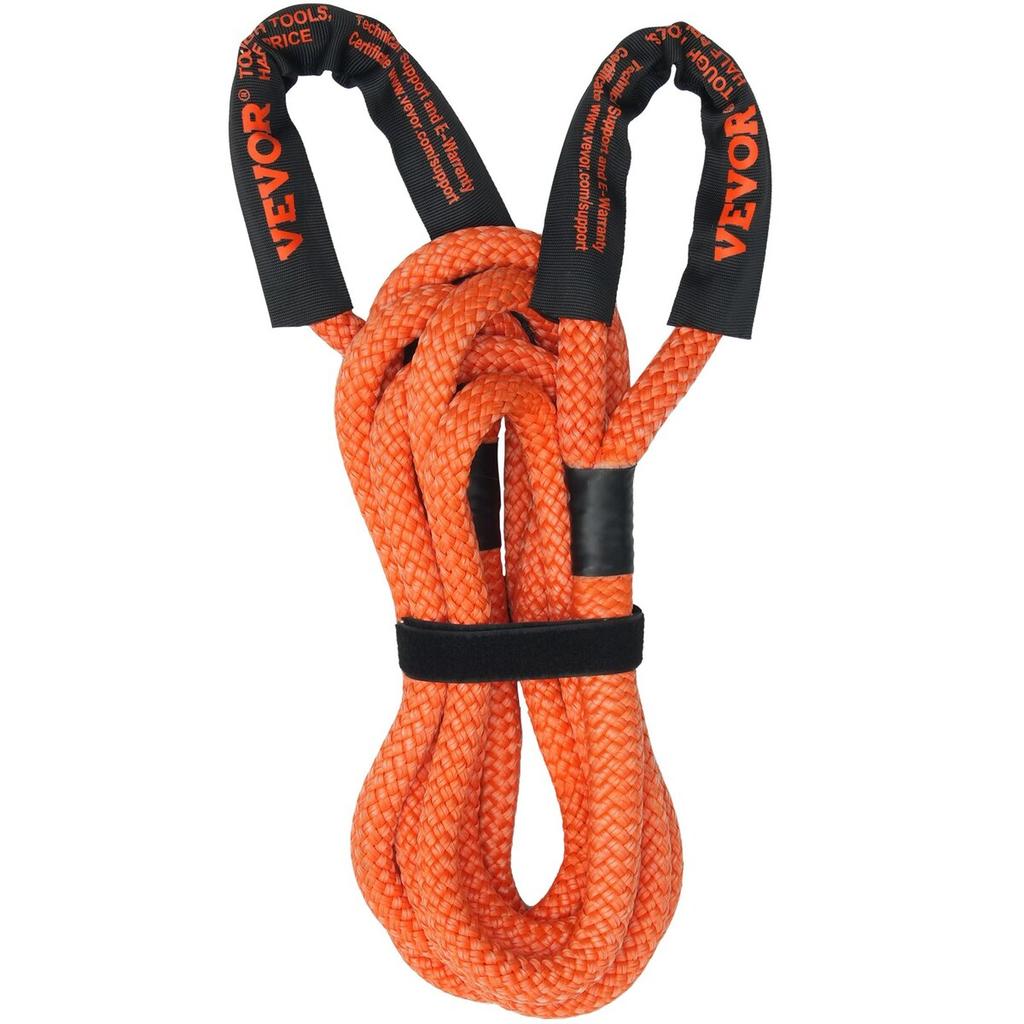 1" X 30' Kinetic Recovery Tow Rope 38,000 Lbs, Heavy-Duty Off Road Snatch Strap, Extreme Duty 30% Elasticity Energy Snatch Strap for Jeep Car Truck