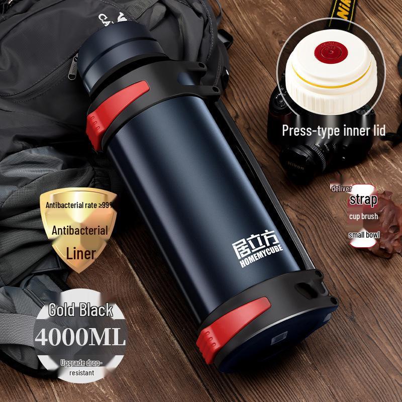 Large Capacity Stainless Steel Thermal Mug for Outdoor and Car Travel