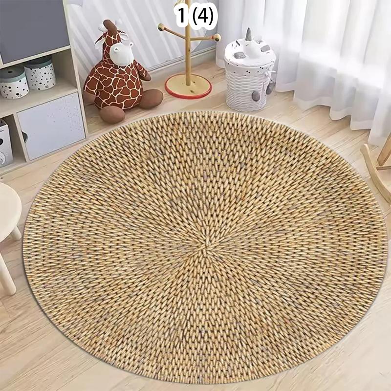 Mandala apaļš paklājs, Boho roku darba