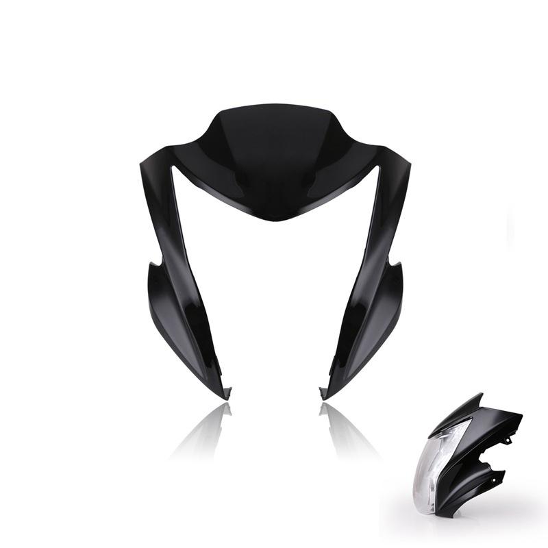 Headlight Fairing Cover Windshield Plastic Headlight Protector Fairing Windshield Fits For ER6N 2012-2016, Black, Green чёрный