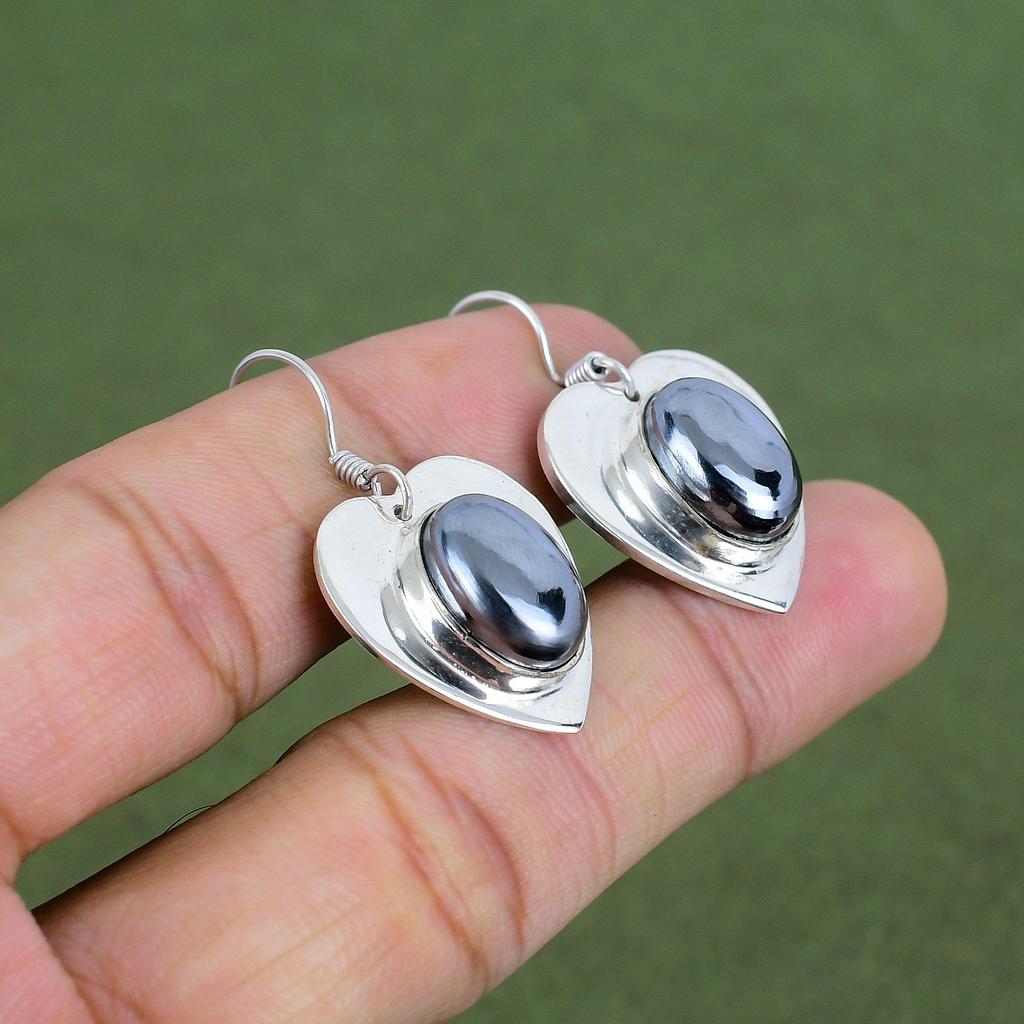 Schungit Ohrring 925 Sterling Silber Ohrringe Einzigartiger Schmuck Handgefertigter Edelstein Ohrring Echter Schungit Schmuck Damen Ohrring Geschenke Für Ehefrau