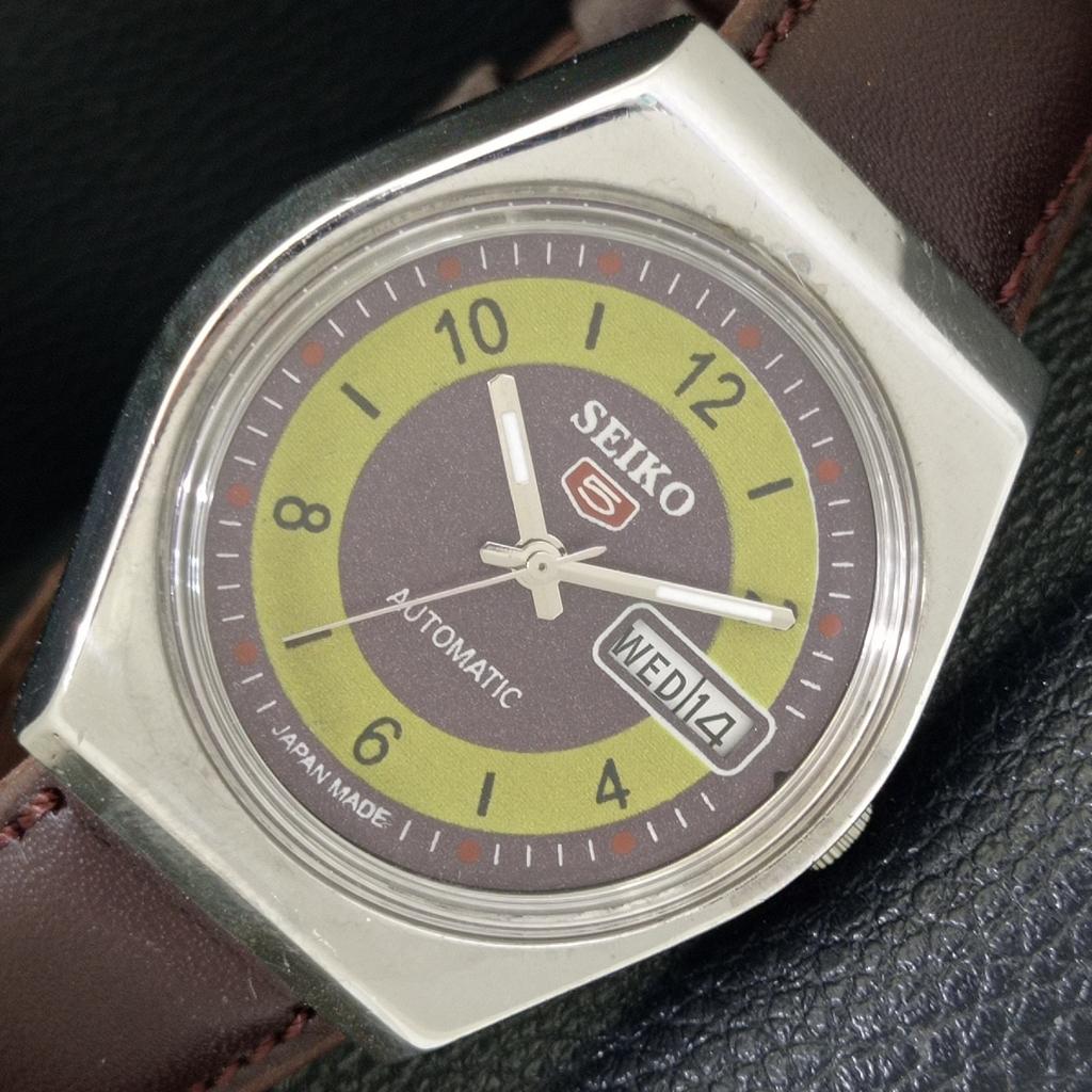 

ВИНТАЖНЫЕ МУЖСКИЕ АВТОМАТИЧЕСКИЕ ЧАСЫ SEIKO 5 ЯПОНИЯ 6309A ФИОЛЕТОВЫЙ ЦИФЕРБЛАТ a702719-1 R210-a702719