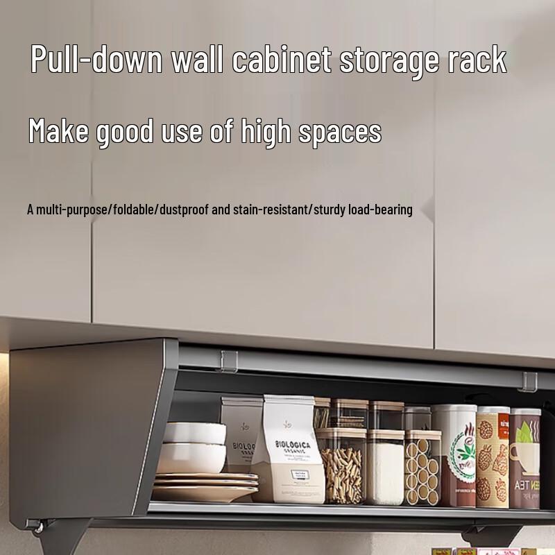 Yunshuang Pull-Down Kitchen Cabinet Shelf - 50cm Width