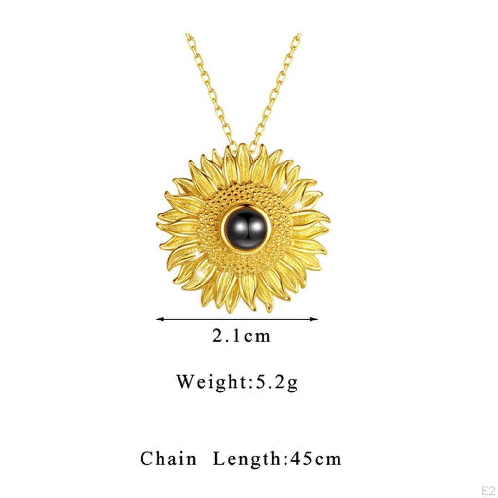 Flower Pendant Necklace Fashion Charms Accessories for Gifts Party Women