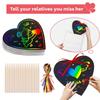 Magic Scratch Greeting Cards -12Pcs  Rainbow Colors Reveal Hidden Messages, Customizable Easter/Children'S Day Gift For Kids