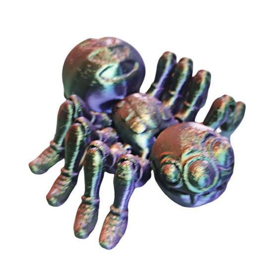 Spider Model 3D Printed Action Toy Realistic Looking Vibrant Color Insect Spider Fidget