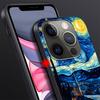 Starry Night Van Gogh Art Case for Apple iPhone 14 11 7 SE 2020 8 X XS 13 12 Mini XR 15 Pro Max Silicone Black Soft Phone Cover