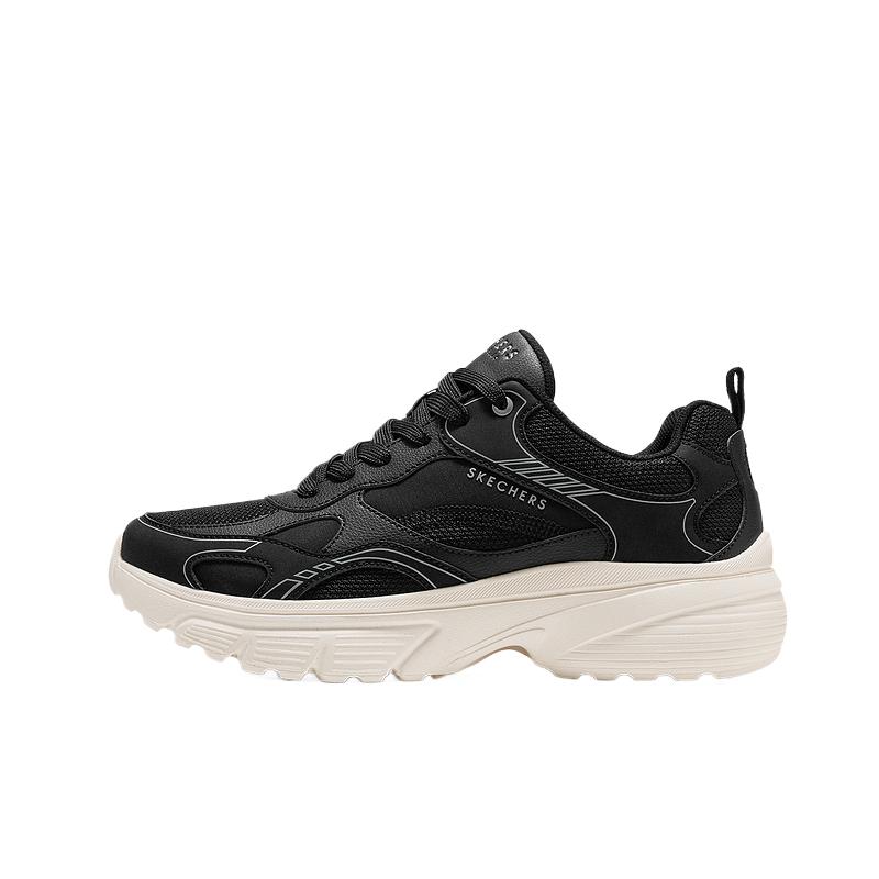 Skechers Амортизирующие Дышащие Удобные Низкие Папины Кроссовки Мужские кроссовки 183490-BLK 40