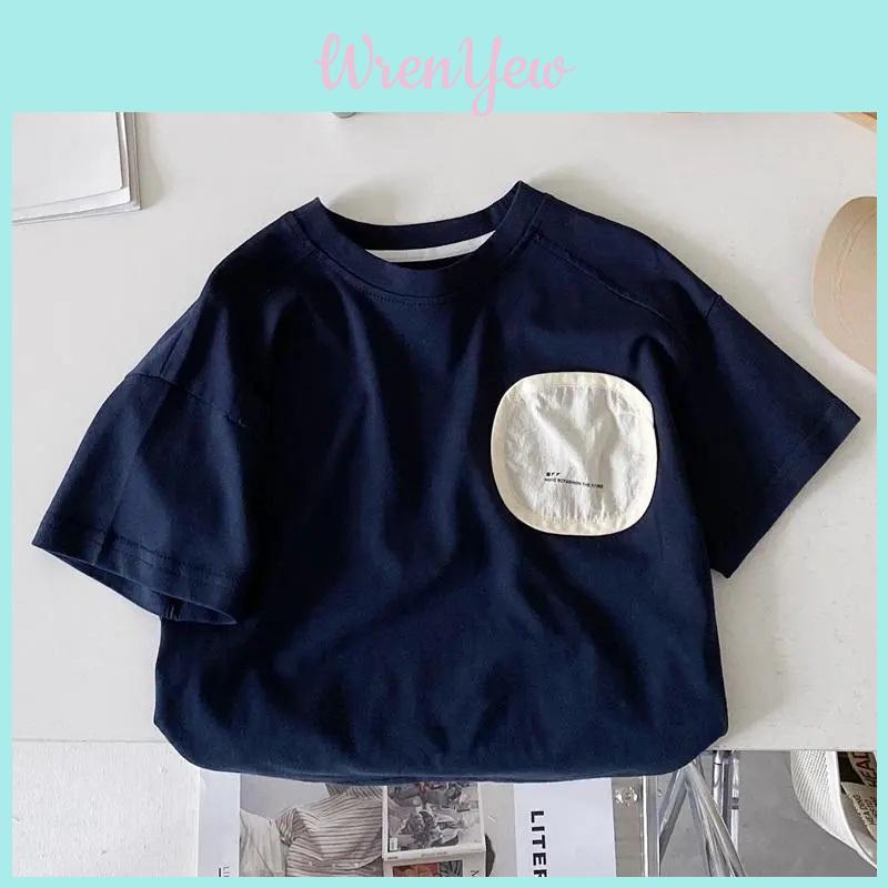Boy Short Sleeve T Shirt Cotton Summer Casual Kids Tee For Toddler Boys