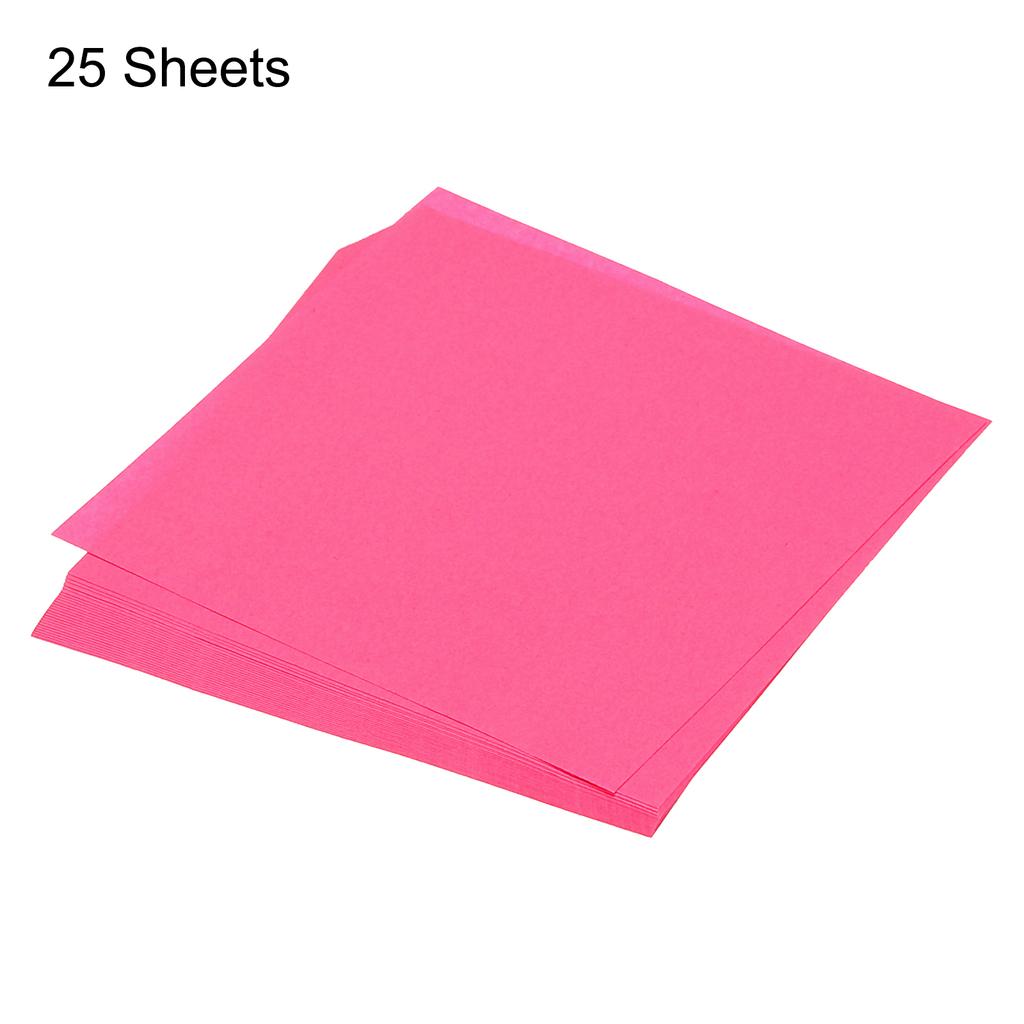 25 Sheet Origami Paper Double Sided Pink 5.5x5.5 Inch Square Sheet for Art Craft Project, Beginners, Gifts Decor