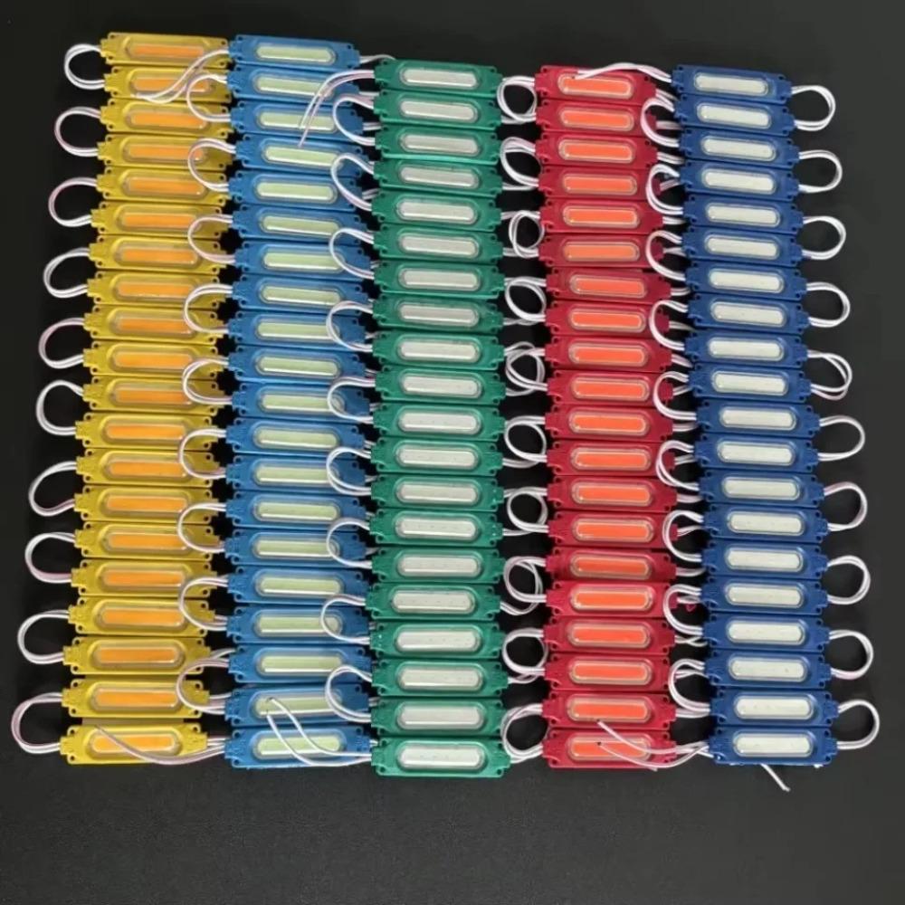 10PCS Mayorista Impermeable IP65 12V Módulo Led Multicolor Luz COB Retroiluminación Banner Tienda Decoraciones Navideñas Blanco Cálido