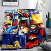 1Pc GrendizerUFO Print Flannel Blanket, High Quality Comfortable for All Seasons, Home Decor, Warmth and Comfort, Perfect for Christmas Gifts