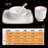 Commercial Melamine Imitation Porcelain Table Setting Set