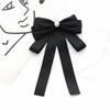 Sparkling Rhinestones Black Ribbon Pin Beads Multi-layer Funerals Memorial Pin Pin Pearl Ribbon Badge Brooch Men