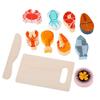 1 set Pretend Vegetables Kitchen Cutting Fruits Toys Children'S Puzzle Toys  Table Bakery Decoration