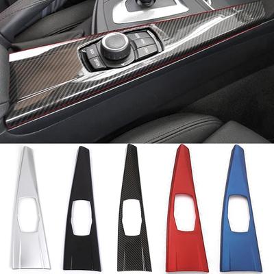 För BMW 3 4-serien F30 F31 F32 F36 3GT 320i Kolfiber Bil Mittkonsol Växelspakspanel Klistermärke Skydd Interiördekoration