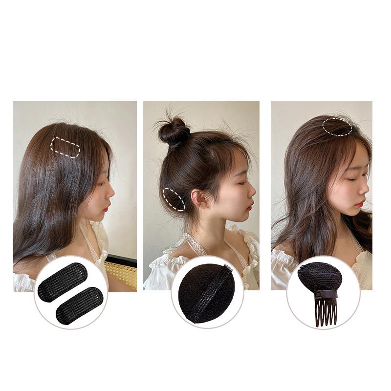Natural Fluffy Hair Clip Hair Curlers Pad Sponge Sleeping Overnight Reusable Hair Root Fluffy Clip Women Girls Styling Tools