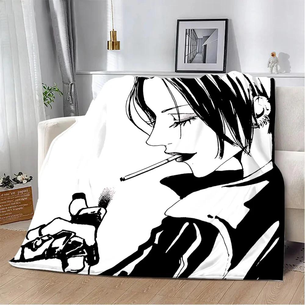Anime Girls Nana Flannel Blanket 3d Printed Picnic Blankets Warm Soft and Comfortable Throw Blanket Home Travel Birthday Gift