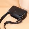 Retro bag new top layer cowhide small square bag trendy versatile shoulder bag simple texture crossbody bag