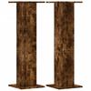 Speaker Stands (2 Pcs) Smoked Oak 30 X 30 X 95 Cm Engineered Wood