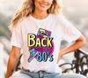 Back To The 80s Retro T-Shirt - Vintage Neon Cassette 80s Party Unisex Gift Tee