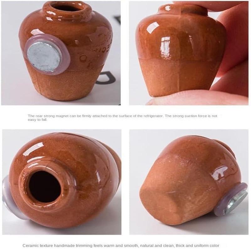 Chinese Style 3D Magnetic Ceramic Refrigerator Ornament