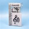 Music Note Pattern Student Stationery: Wooden Pencil and Eraser Set for Children