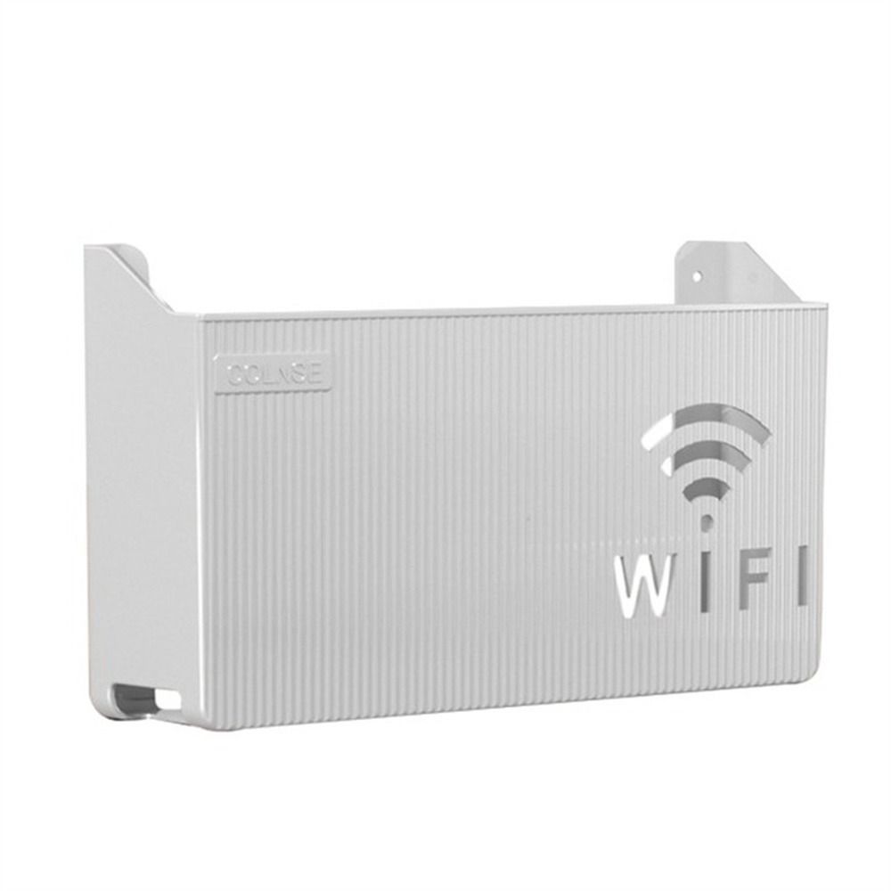 Wall-Mounted Media Boxes Router Organizer Box Router Shelf Wifi Storage Box Wifi Router Organizer