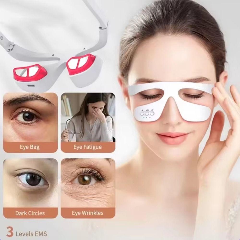 Red Light Eye Massager Microcurrent Eye Massage Instrument Eye Beauty Device  Eye Puffiness