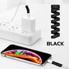 12Pcs Cable Protector Solid Color Flexible Silicone Spiral Design Wearproof Wire Protector for Charging Line