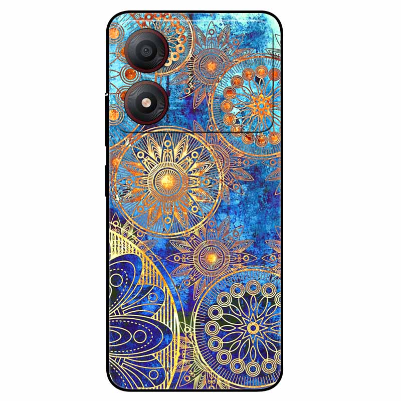 Pour ZTE Blade A34 4G Coque Anti-choc TPU Silicone Souple Housse de Téléphone pour ZTE Blade A 34 Funda Peinte pour BladeA34 Capa de Luxe