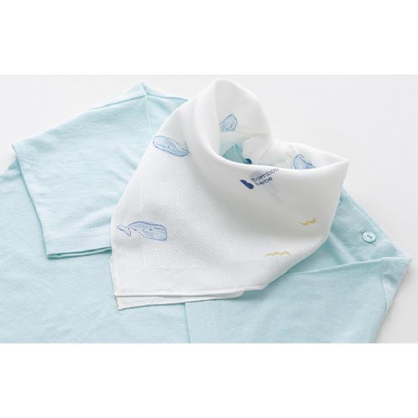 Bamboo Bebe Signature Jungle Forest Embossovaný kapesník velrybí 10p, korejské kojenecké výrobky