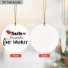 1pc Best Friend, Bestie Acrylic Ornament, Best Friend Ornament, for BFF, Soul Sister, Long Distance Gift