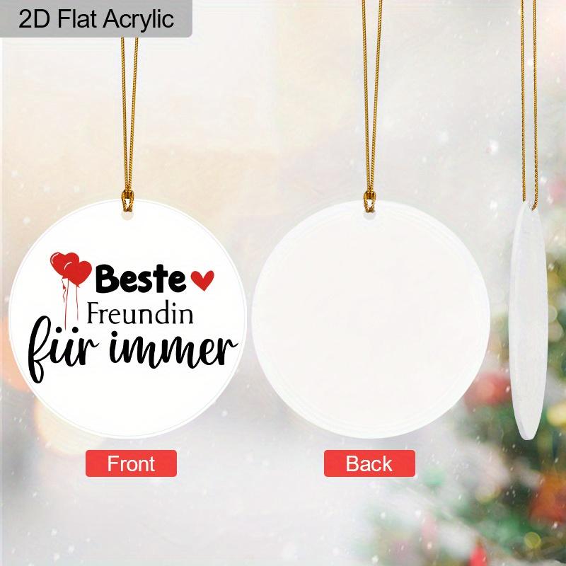1pc Best Friend, Bestie Acrylic Ornament, Best Friend Ornament, for BFF, Soul Sister, Long Distance Gift