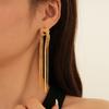 2025 Knotted Long Tassel Chain Earrings for Women Female Exaggerate Metal Handmade Earrings Luxury Wedding Daily Jewelry Gifts