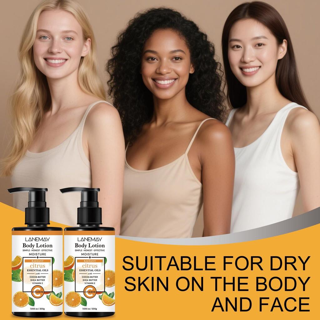 Body Lotion-Moisturizes And Brightens The Skin-Long-lasting Hydration For Soft, Supple Skin-Brighten Even Skin Tones, 200ml