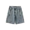 Herren 2025 Sommer Gerade geschnittene lässige Denim-Capri-Shorts - Große Größen erhältlich