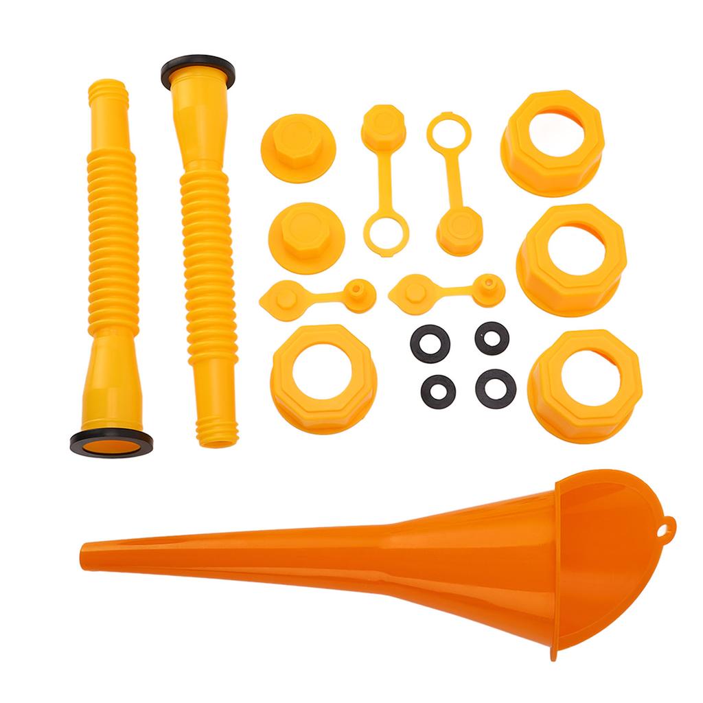 Gas Can Spout Replacement Kit Gas Can Nozzle Caps with Funnel for Most Plastic Gas Cans