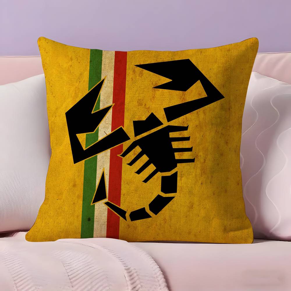A-Abarth Scorpion Pillow Case Ultra Soft Skin Friendly Fabric Cloud Like Comfort & Concealed Zipper
