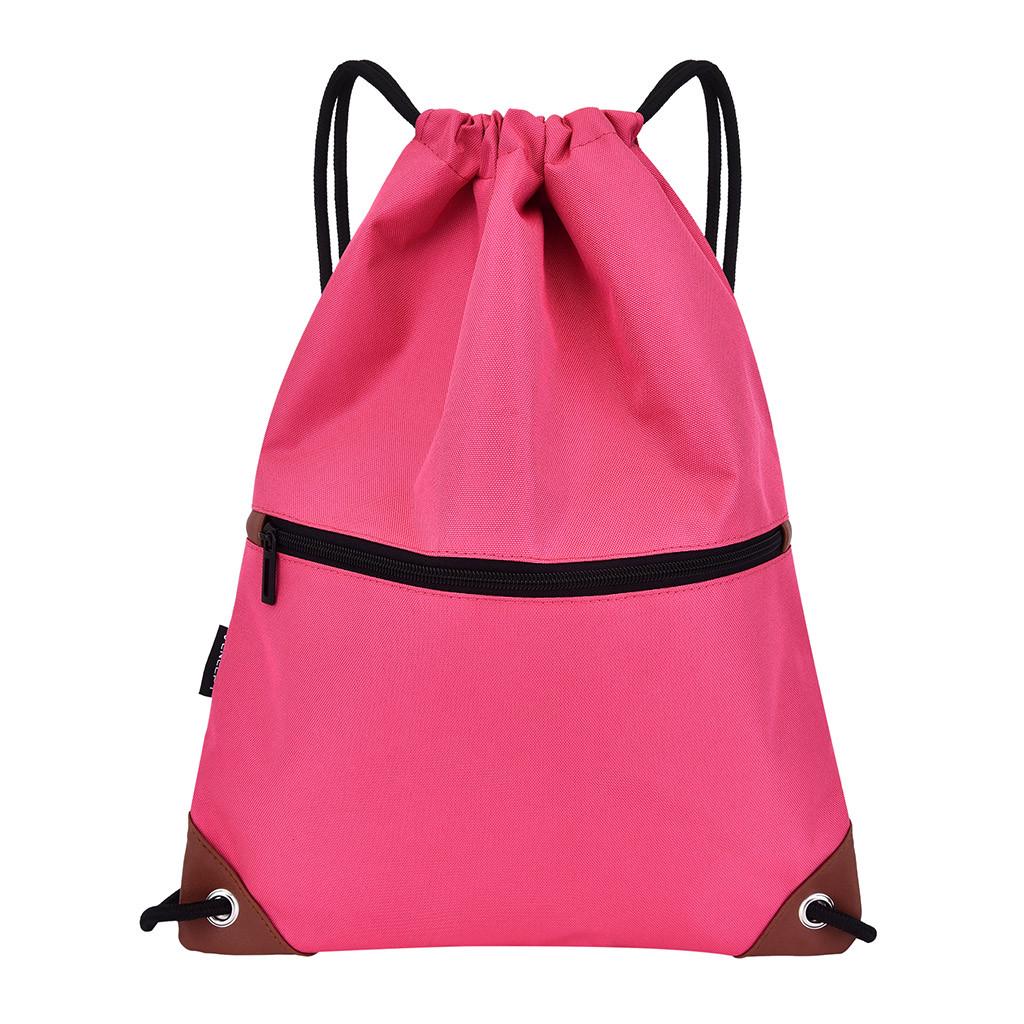 Modischer wasserdichter Unisex-Sportrucksack mit festem Farbbündel und Seil, Schultaschen