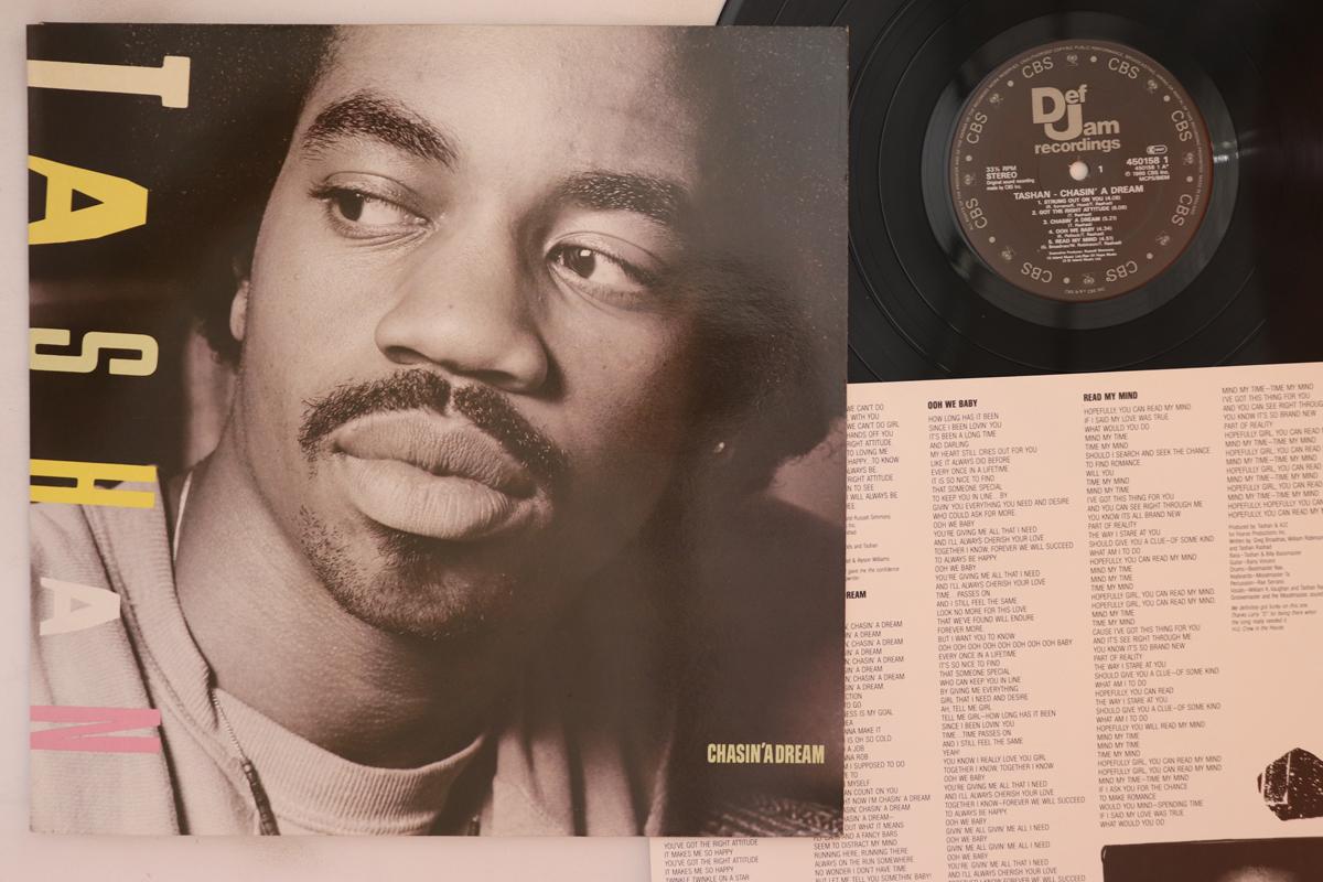 

LP Record TASHAN Chasin A Dream 4501581 DEF JAM RECORD 1986 UK SoulFunk Used