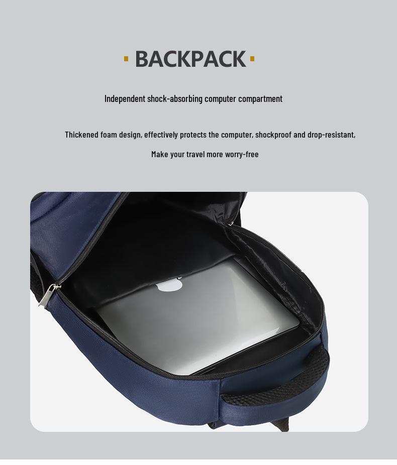 Multifunktionaler leichter Rucksack für Studenten: Tasche aus Oxford-Gewebe mit großem Fassungsvermögen für Freizeit, Geschäft und Schule