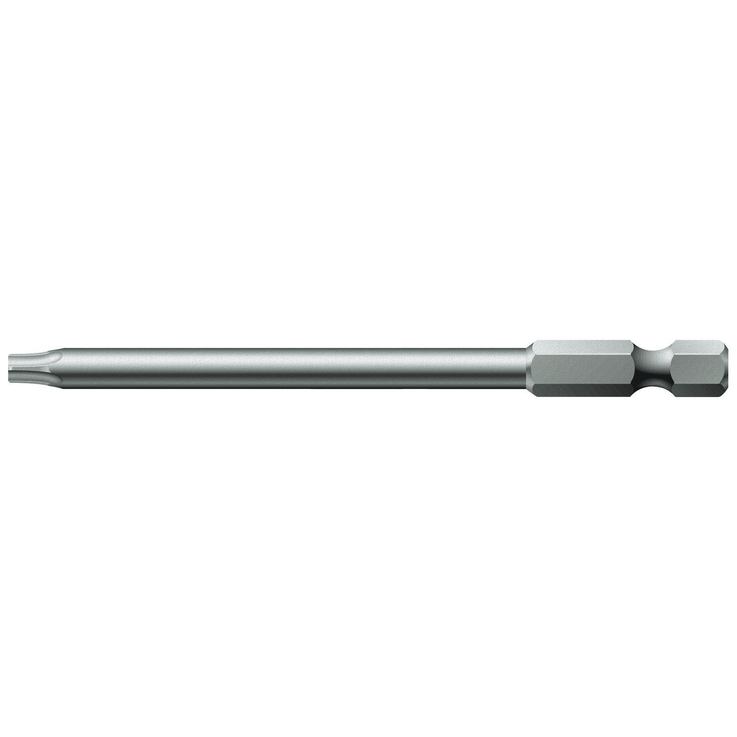 

WERA Torx Screwdriver TX15 152mm Overall 060197 Bit, 6.35mm Drive, Blade, Length,