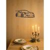 Christmas Metal Wall Decor Car Panel 40x16cm Unique Gift for Car Lovers